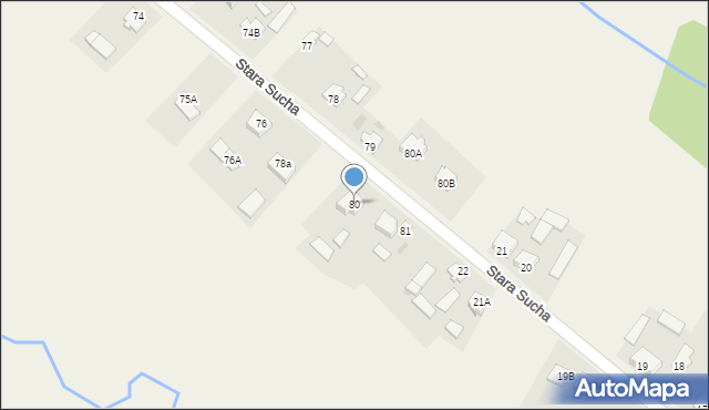 Nowa Sucha, Nowa Sucha, 80, mapa Nowa Sucha
