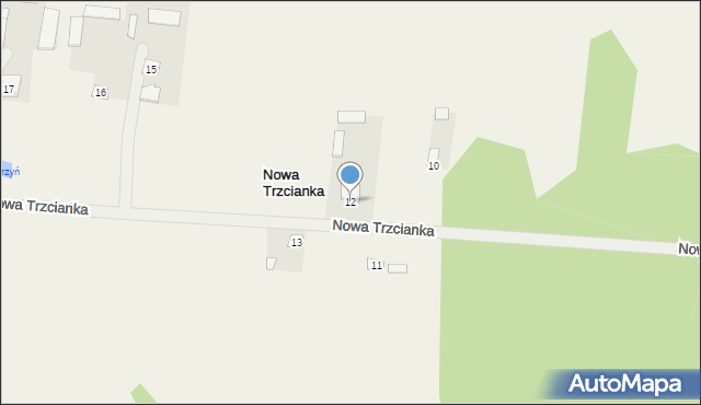 Nowa Trzcianka, Nowa Trzcianka, 12, mapa Nowa Trzcianka