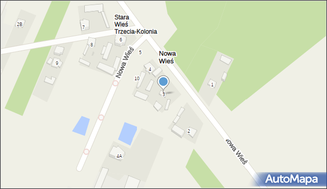 Nowa Wieś, Nowa Wieś, 3, mapa Nowa Wieś