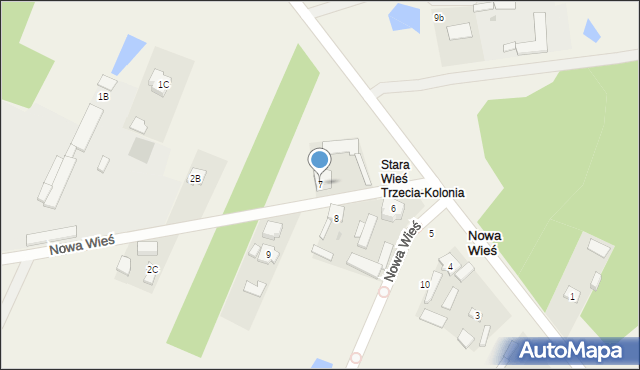 Nowa Wieś, Nowa Wieś, 7, mapa Nowa Wieś