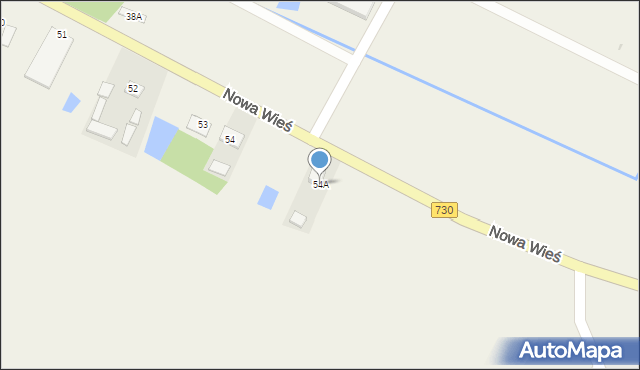 Nowa Wieś, Nowa Wieś, 54A, mapa Nowa Wieś