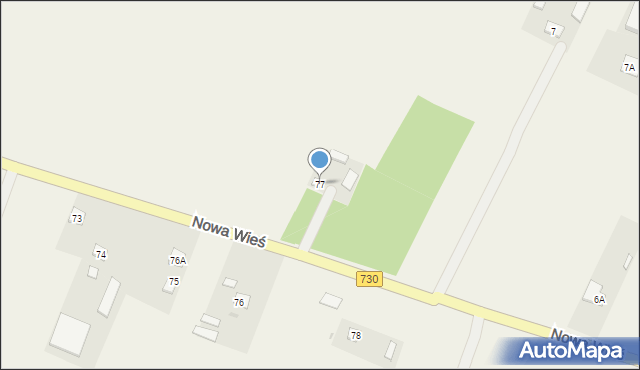 Nowa Wieś, Nowa Wieś, 77, mapa Nowa Wieś