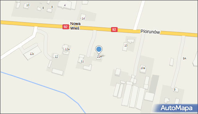 Nowa Wieś, Nowa Wieś, 11A, mapa Nowa Wieś