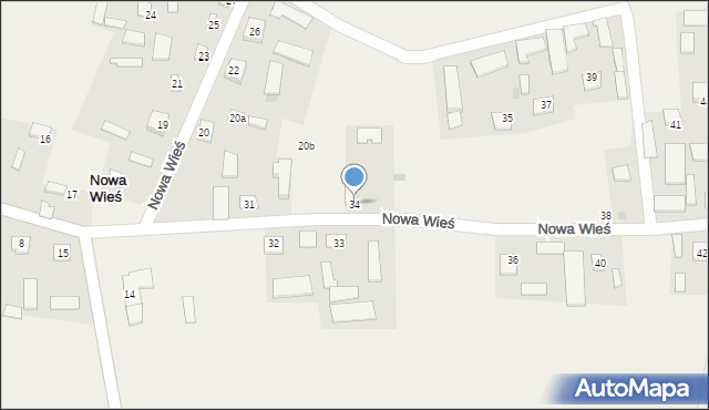 Nowa Wieś, Nowa Wieś, 34, mapa Nowa Wieś
