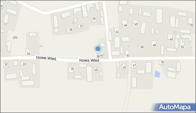Nowa Wieś, Nowa Wieś, 38, mapa Nowa Wieś