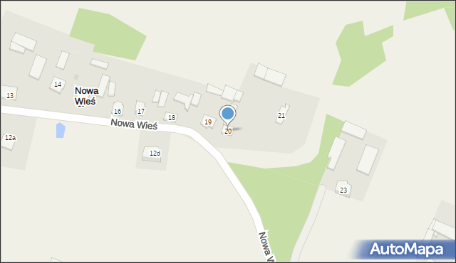 Nowa Wieś, Nowa Wieś, 20, mapa Nowa Wieś