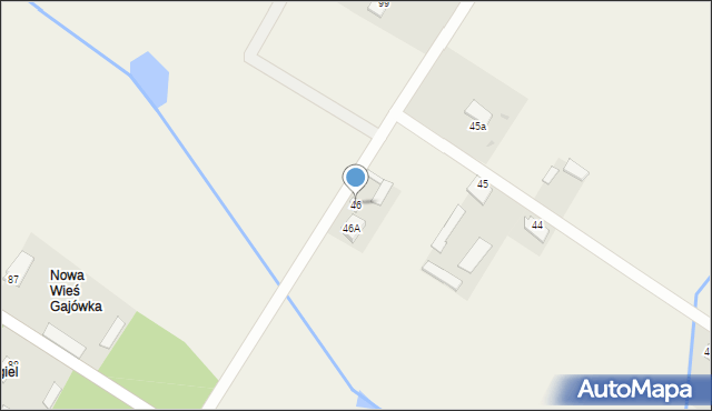 Nowa Wieś, Nowa Wieś, 46, mapa Nowa Wieś