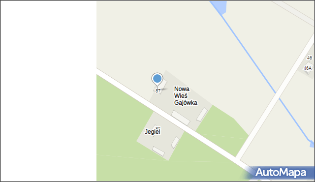 Nowa Wieś, Nowa Wieś, 87, mapa Nowa Wieś