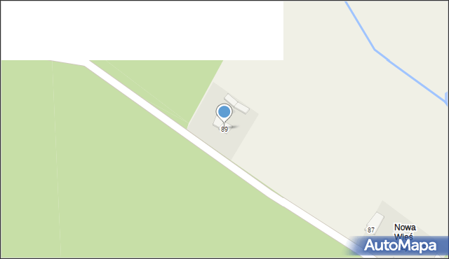 Nowa Wieś, Nowa Wieś, 89, mapa Nowa Wieś