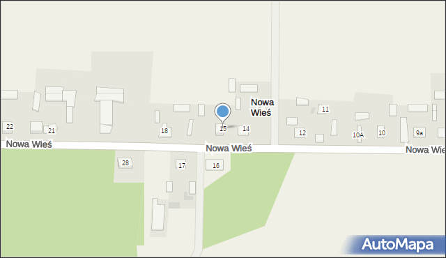 Nowa Wieś, Nowa Wieś, 15, mapa Nowa Wieś