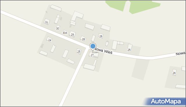 Nowa Wieś, Nowa Wieś, 27, mapa Nowa Wieś