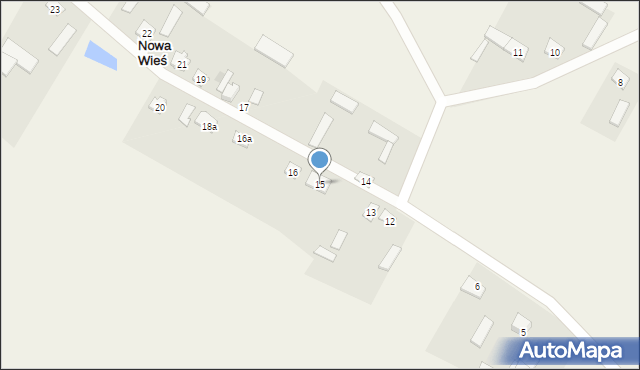 Nowa Wieś, Nowa Wieś, 15, mapa Nowa Wieś