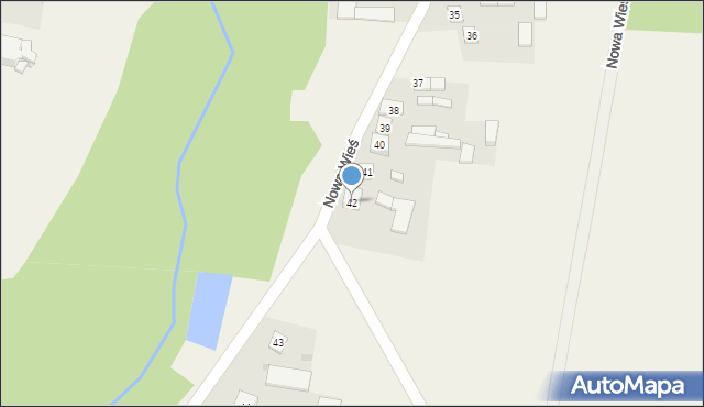 Nowa Wieś, Nowa Wieś, 42, mapa Nowa Wieś