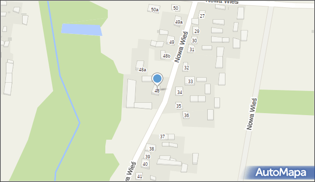 Nowa Wieś, Nowa Wieś, 48, mapa Nowa Wieś