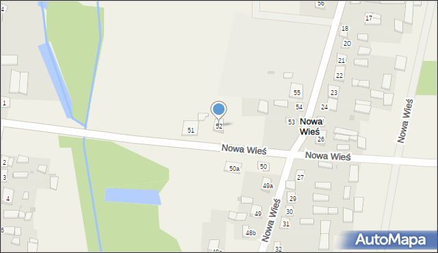 Nowa Wieś, Nowa Wieś, 52, mapa Nowa Wieś