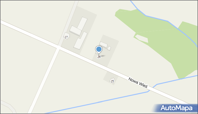 Nowa Wieś, Nowa Wieś, 26, mapa Nowa Wieś