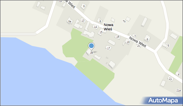 Nowa Wieś, Nowa Wieś, 16, mapa Nowa Wieś