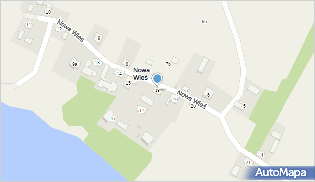 Nowa Wieś, Nowa Wieś, 18, mapa Nowa Wieś