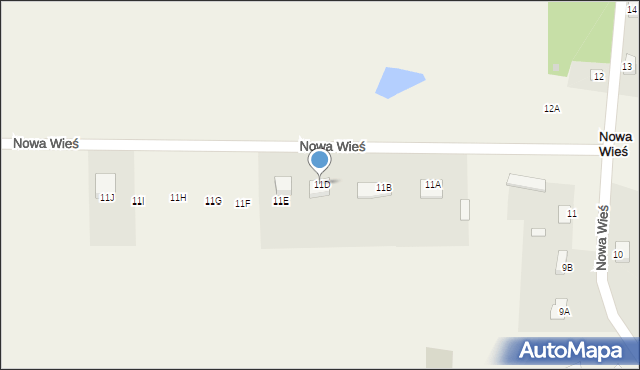 Nowa Wieś, Nowa Wieś, 11D, mapa Nowa Wieś