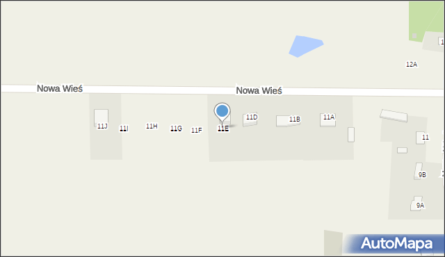 Nowa Wieś, Nowa Wieś, 11E, mapa Nowa Wieś