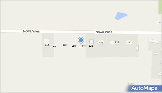 Nowa Wieś, Nowa Wieś, 11F, mapa Nowa Wieś