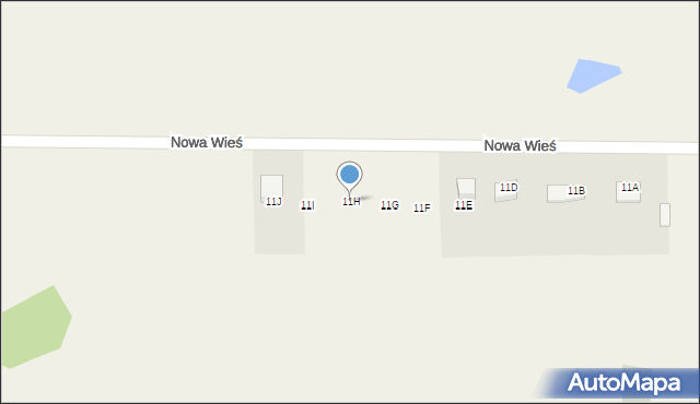 Nowa Wieś, Nowa Wieś, 11H, mapa Nowa Wieś