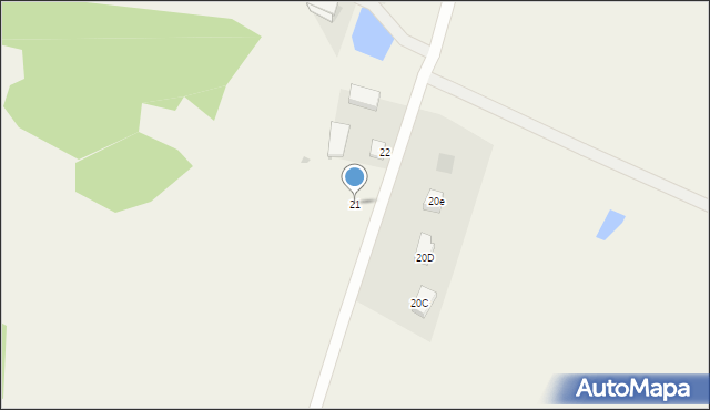 Nowa Wieś, Nowa Wieś, 21, mapa Nowa Wieś