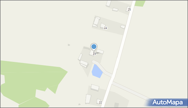 Nowa Wieś, Nowa Wieś, 23, mapa Nowa Wieś