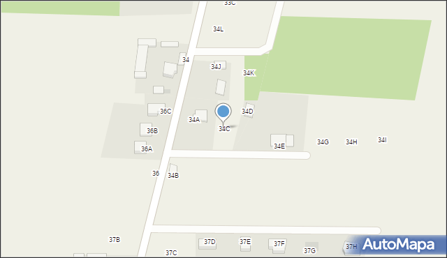 Nowa Wieś, Nowa Wieś, 34C, mapa Nowa Wieś