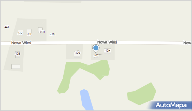 Nowa Wieś, Nowa Wieś, 40J, mapa Nowa Wieś