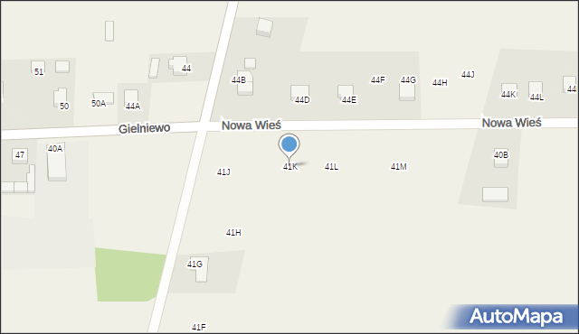 Nowa Wieś, Nowa Wieś, 41K, mapa Nowa Wieś