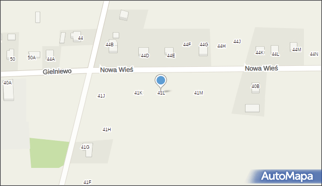 Nowa Wieś, Nowa Wieś, 41L, mapa Nowa Wieś