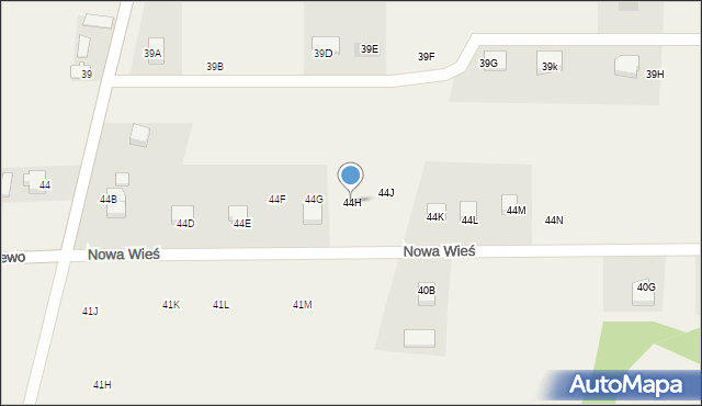 Nowa Wieś, Nowa Wieś, 44H, mapa Nowa Wieś
