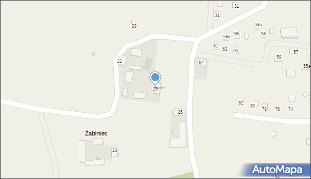 Nowa Wieś, Nowa Wieś, 25, mapa Nowa Wieś