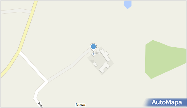 Nowa Wieś, Nowa Wieś, 8, mapa Nowa Wieś