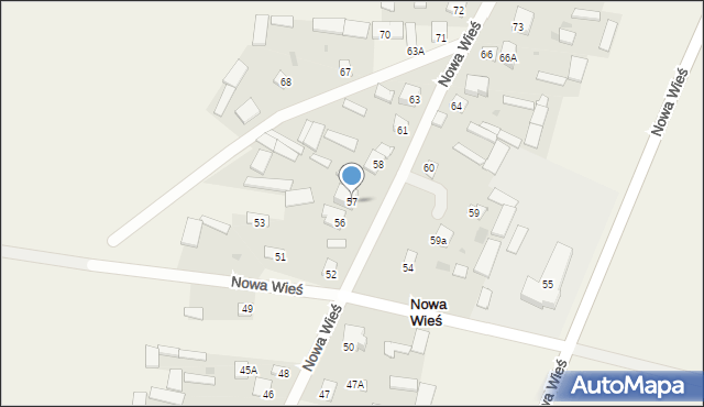 Nowa Wieś, Nowa Wieś, 57, mapa Nowa Wieś