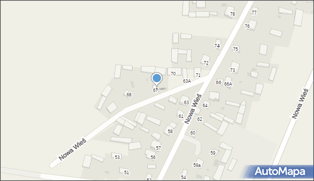 Nowa Wieś, Nowa Wieś, 69, mapa Nowa Wieś