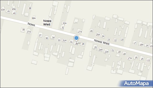 Nowa Wieś, Nowa Wieś, 29, mapa Nowa Wieś