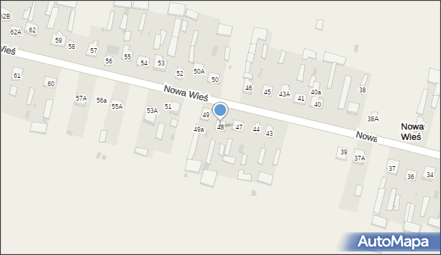 Nowa Wieś, Nowa Wieś, 48, mapa Nowa Wieś