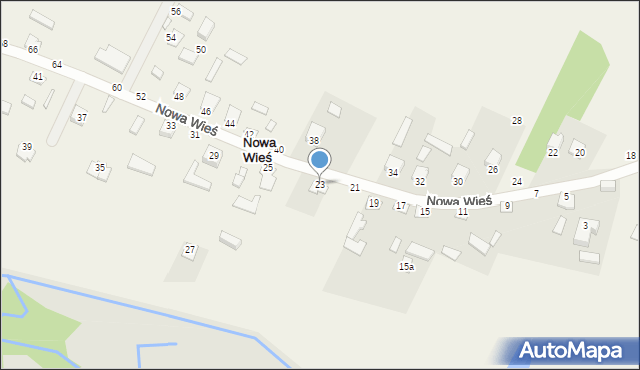 Nowa Wieś, Nowa Wieś, 23, mapa Nowa Wieś