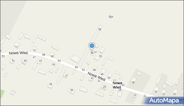 Nowa Wieś, Nowa Wieś, 54, mapa Nowa Wieś