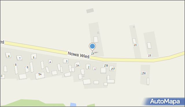 Nowa Wieś, Nowa Wieś, 1A, mapa Nowa Wieś