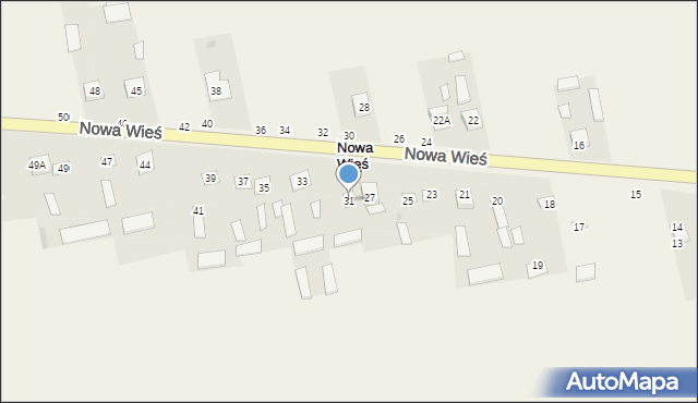 Nowa Wieś, Nowa Wieś, 31, mapa Nowa Wieś