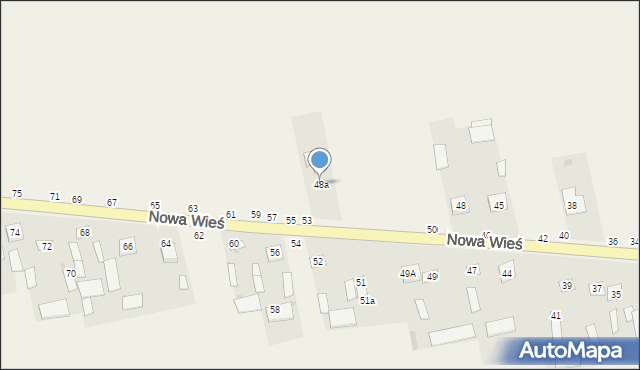 Nowa Wieś, Nowa Wieś, 48a, mapa Nowa Wieś