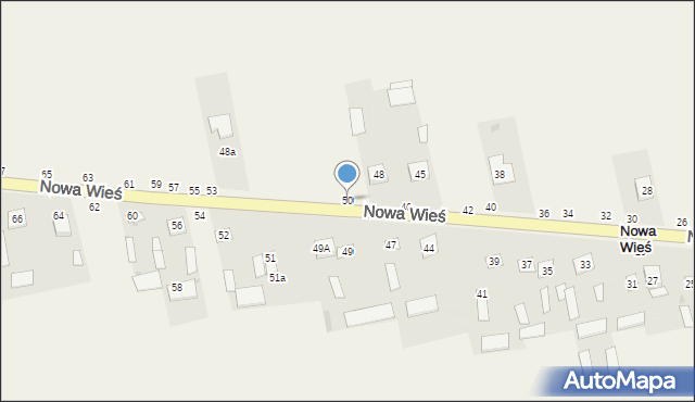 Nowa Wieś, Nowa Wieś, 50, mapa Nowa Wieś