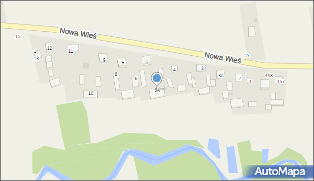 Nowa Wieś, Nowa Wieś, 5A, mapa Nowa Wieś