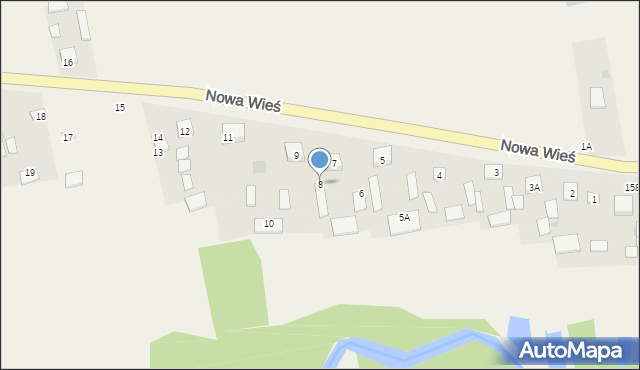 Nowa Wieś, Nowa Wieś, 8, mapa Nowa Wieś