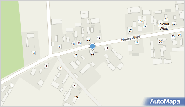 Nowa Wieś, Nowa Wieś, 12, mapa Nowa Wieś