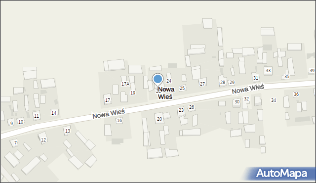 Nowa Wieś, Nowa Wieś, 21, mapa Nowa Wieś