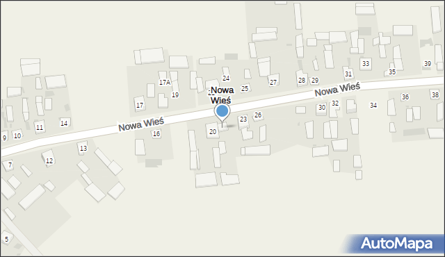 Nowa Wieś, Nowa Wieś, 22, mapa Nowa Wieś